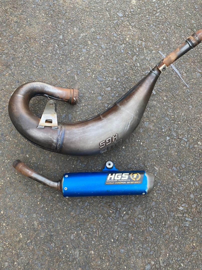 YZ125 HGS チャンバー サイレンサーセット - メルカリ