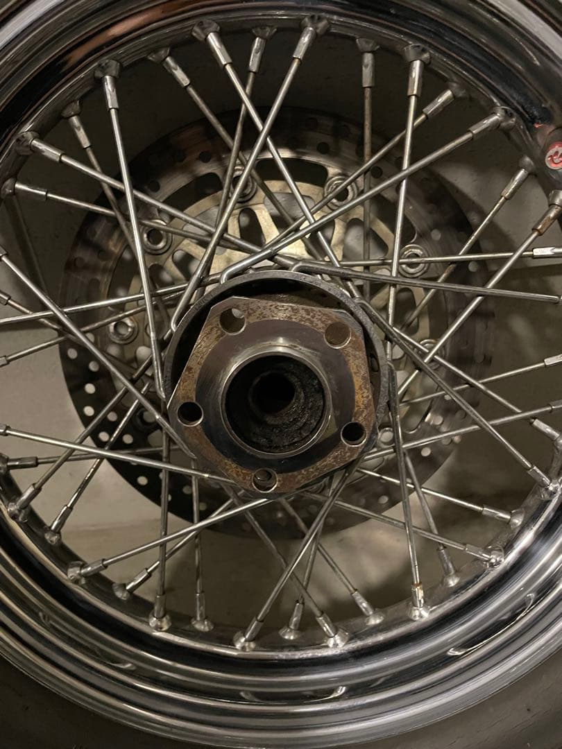 ハーレー 16インチスポークホイール コッカー 5.00X16 ベック タイヤ付