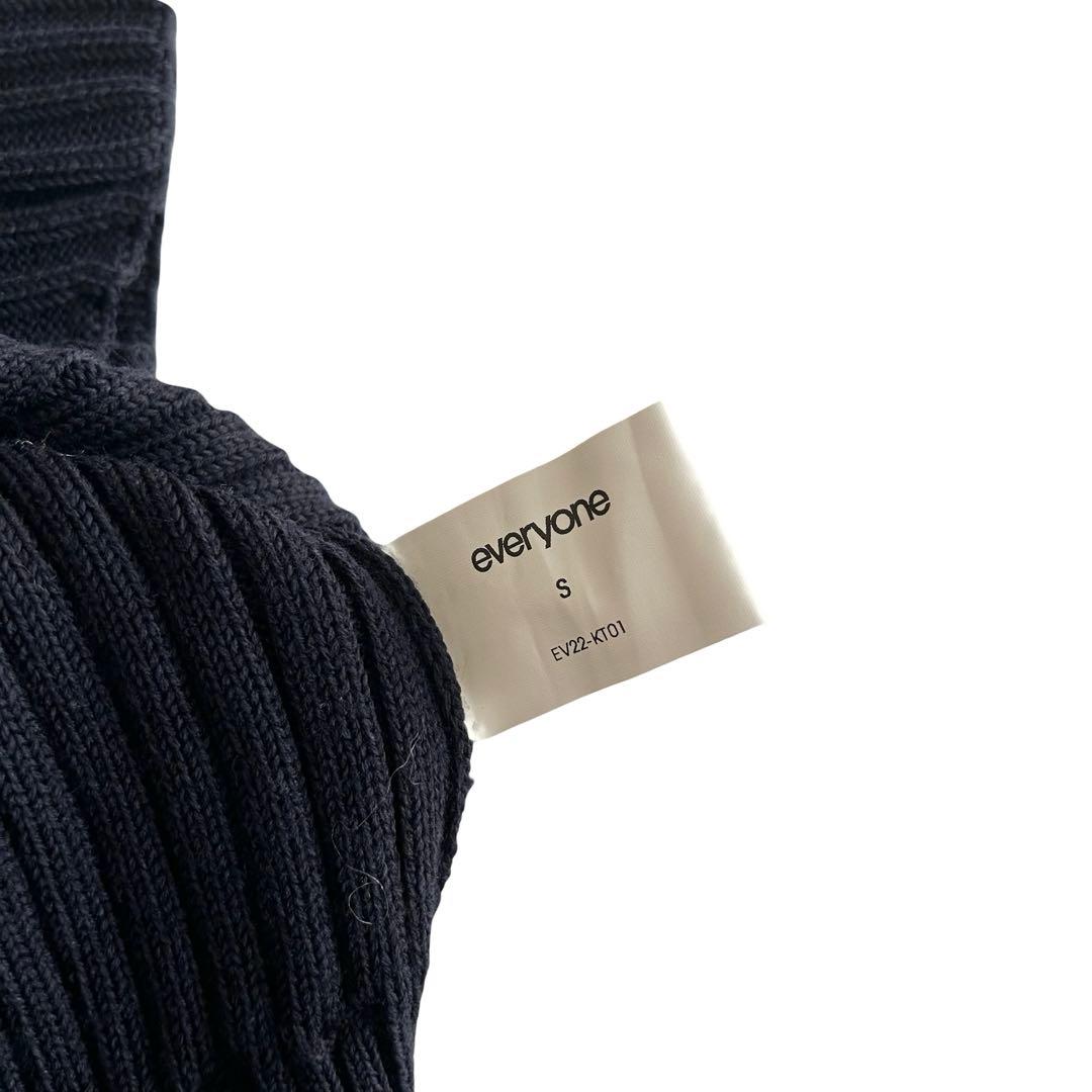 希少】初期 everyone タートルネックリブニット ネイビー Sサイズ