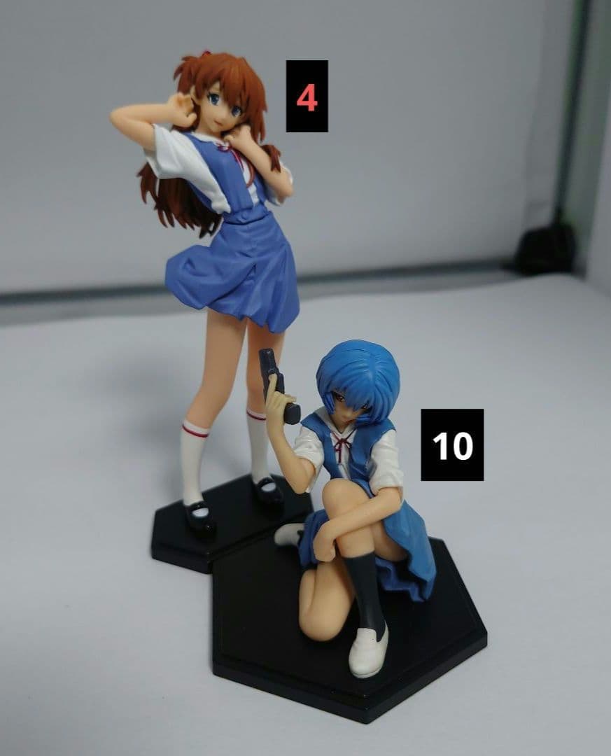 ヤングエース付録 エヴァンゲリオン アスカ＆レイフィギュア12体セット