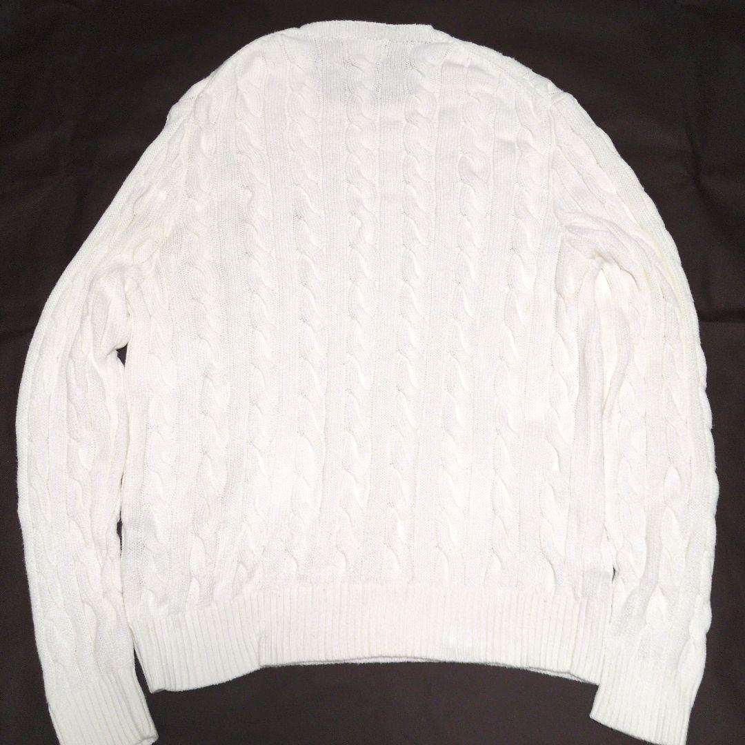 現行 QRタグ✨ポロラルフローレン ケーブルニット コットン ポニー