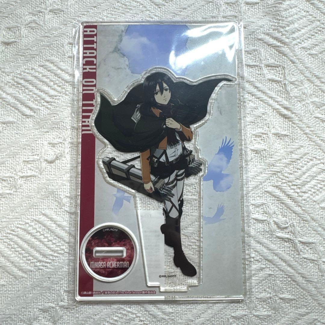 進撃の巨人 ミカサ アクリルスタンド カラオケの鉄人 カラ鉄 コラボ