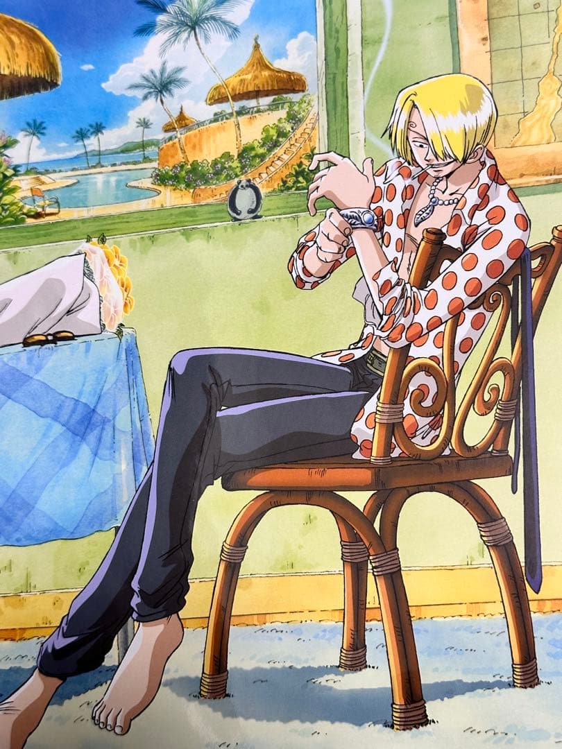 希少 ONE PIECE ワンピース サンジ アニメイト バースデイポートレート