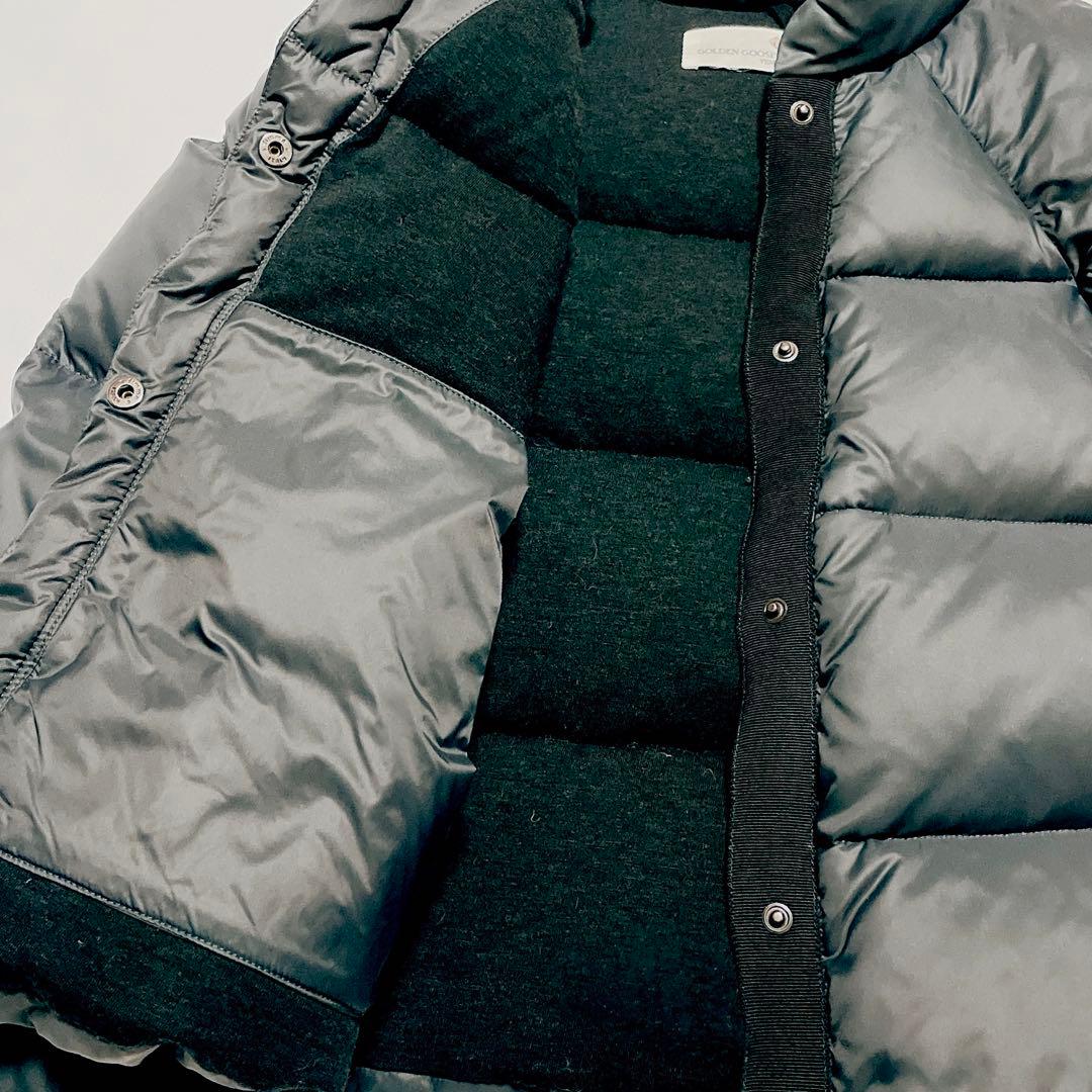 美品☆ゴールデングース ダウンポンチョ ダウンジャケット ネイビー XS