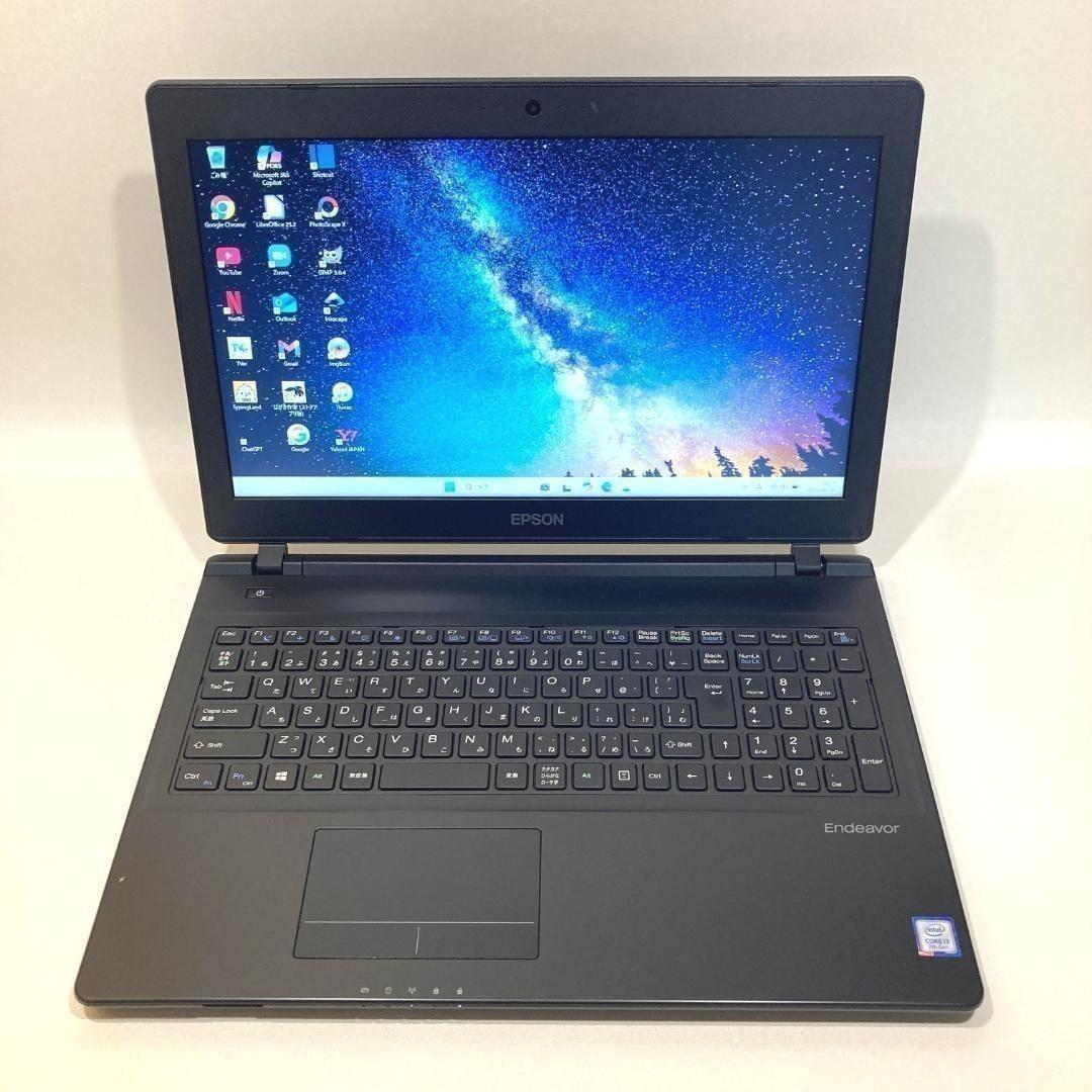 初心者向け✨快適i3・カメラ・大容量◇黒◇すぐ使えるノートパソコン◇