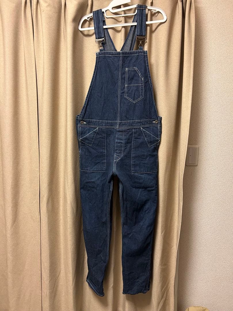 (中古) BEAMS Lee デニムオーバーオール ビームス別注 中古・古着通販】LEE (リー) 50's91-SBデニムオーバーオール