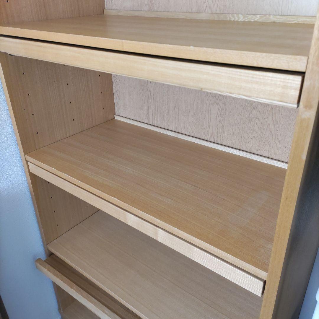 《中古》 MUJI 組み合わせて使える木製収納 タモ材 キャビネット 本棚