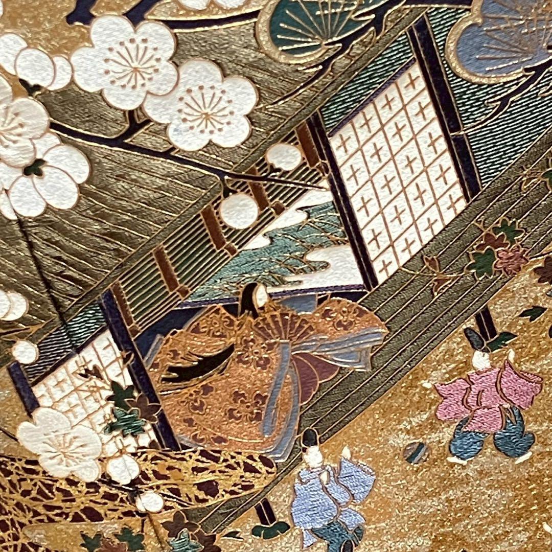 はんな様［6089］黒留袖 美品 作家物 比翼付 五つ紋 五三桐 正絹 着物