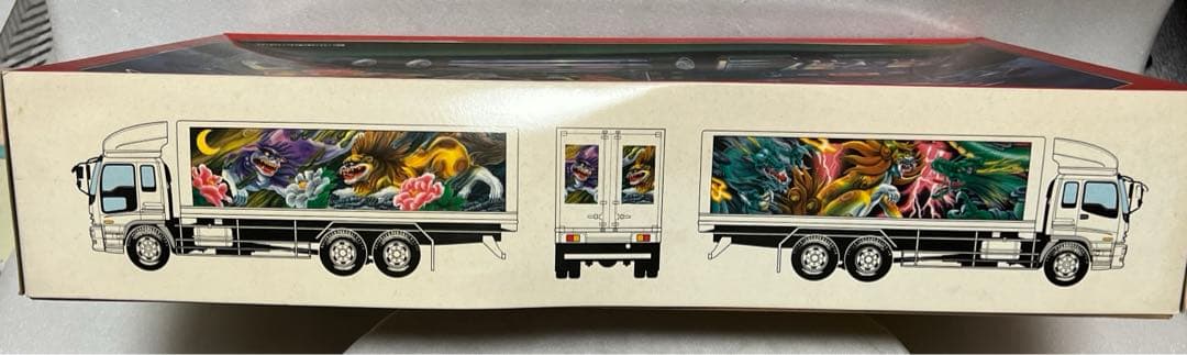 20】訳あり❗️大型デコトラ 1/32 金獅子 アオシマ プラモデル - メルカリ