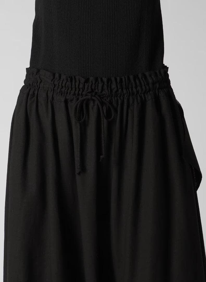 RY/LI SHEETING CLOTH GATHERED PANTS