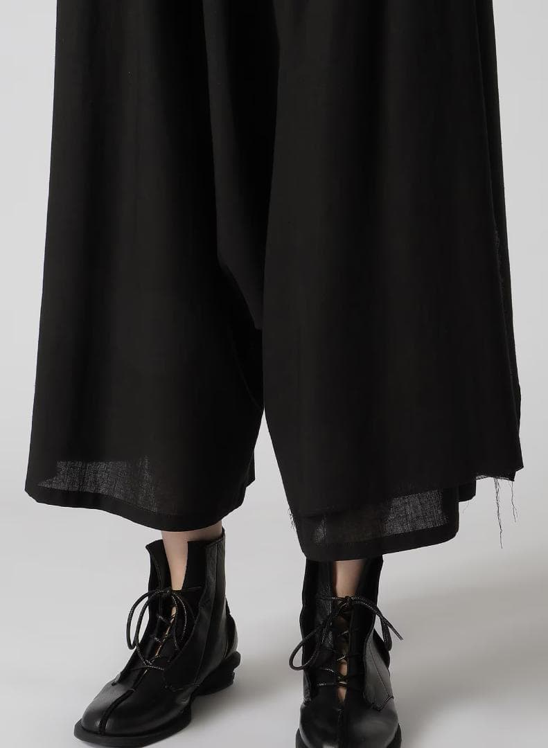 RY/LI SHEETING CLOTH GATHERED PANTS