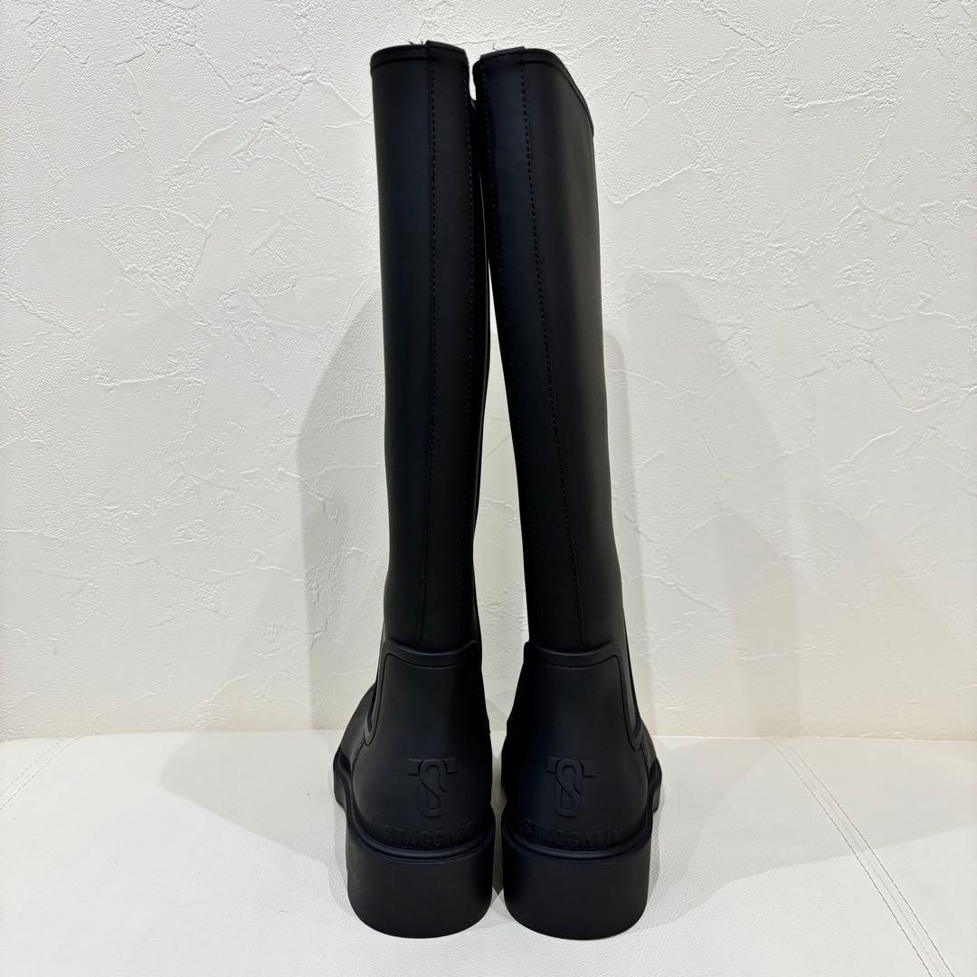 新品【STACCATO】スタッカート　ドラフロング　レインブーツ　23.5cm