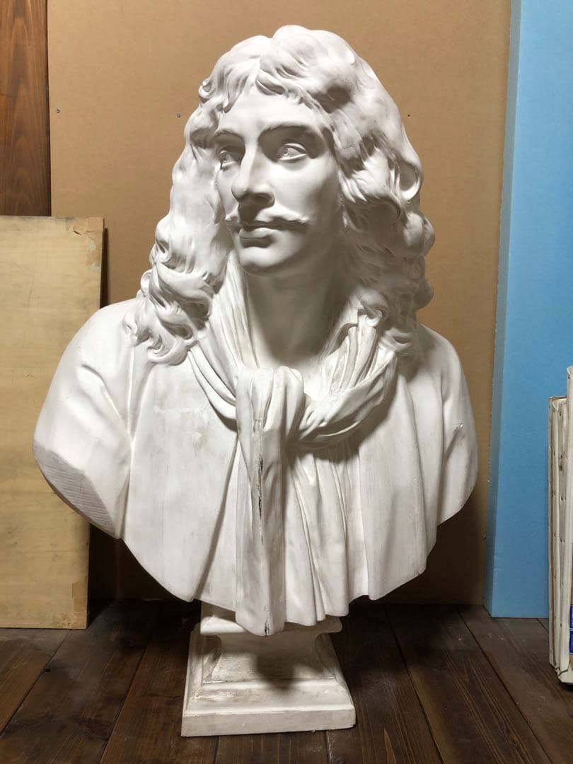モリエール 胸像 石膏像（直接引き取り希望） - メルカリ