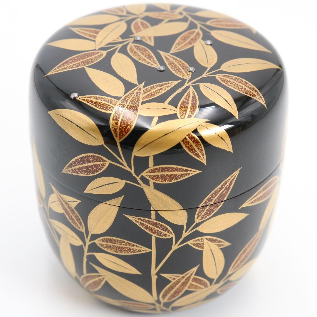 中村宗悦作 笹露蒔絵 中棗 薄茶器 茶道具 共箱 共布 V1052 - メルカリ