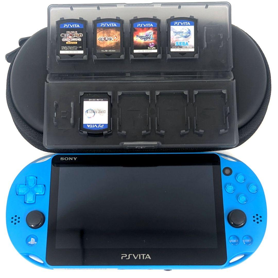 美品/ソフト5本付き］SONY PSVITA PCH-2000 アクアブルー - メルカリ