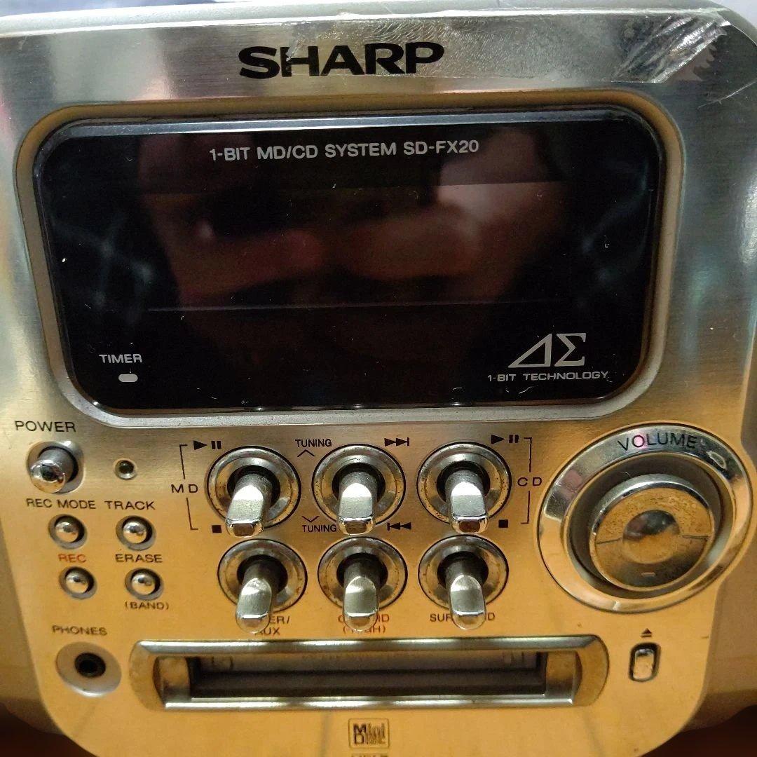 ジャンク品 SHARP 1ビットMD/CDシステム SD-FX20-G - メルカリ