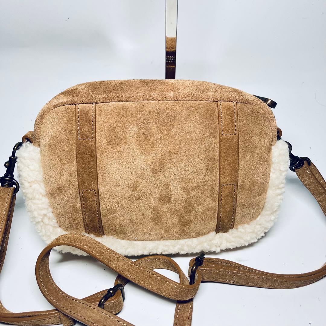 極美品 【UGG】アグ ボア スエードファー クロスボディ ショルダー