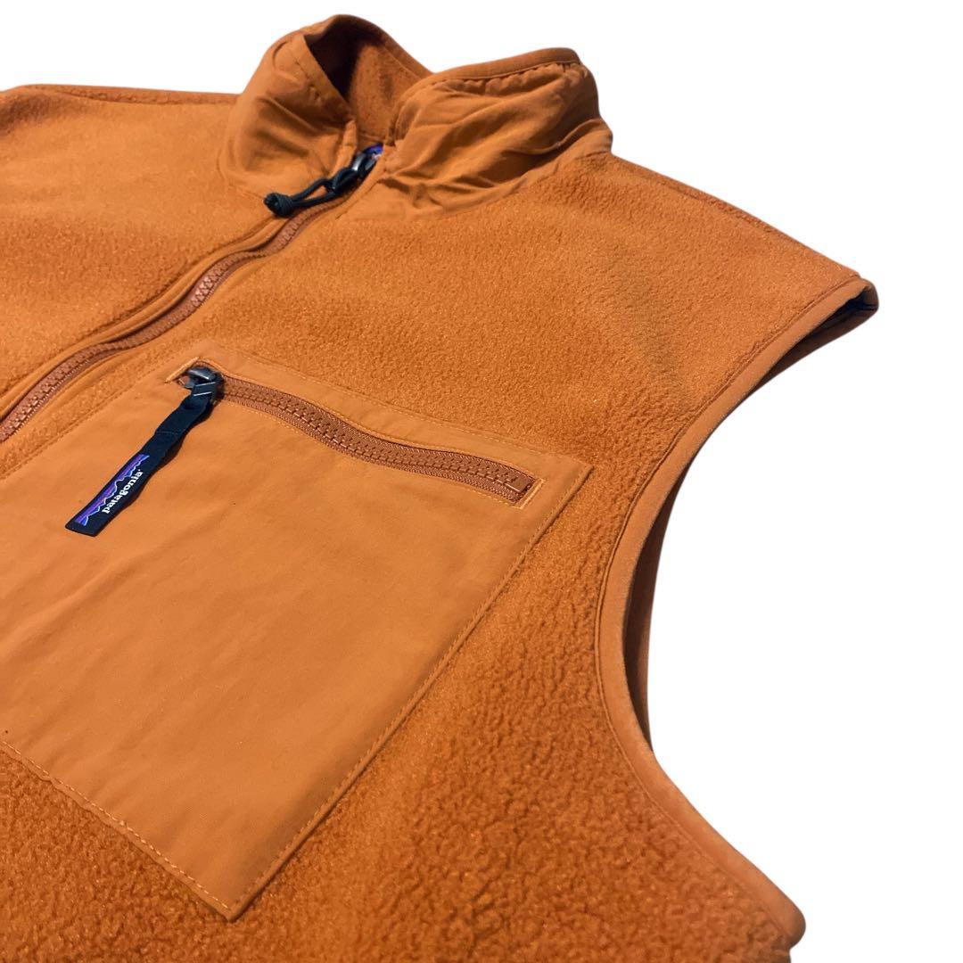 当日発送フォロー割FA24 patagonia フリースベスト XL オレンジ - メルカリ