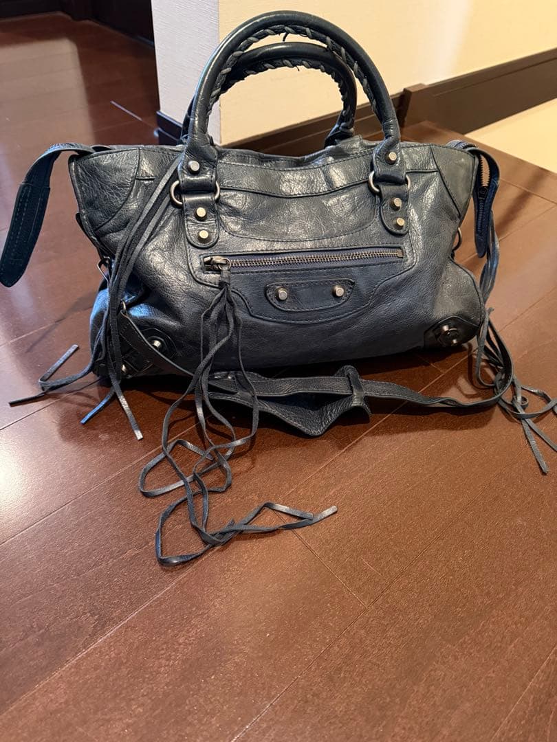 レザーショルダーバッグ エディターズ ヴィンテージ 本革 2way ダークブルー TRANSIT GATE（トランジットゲート） ショルダーバッグ バッグ