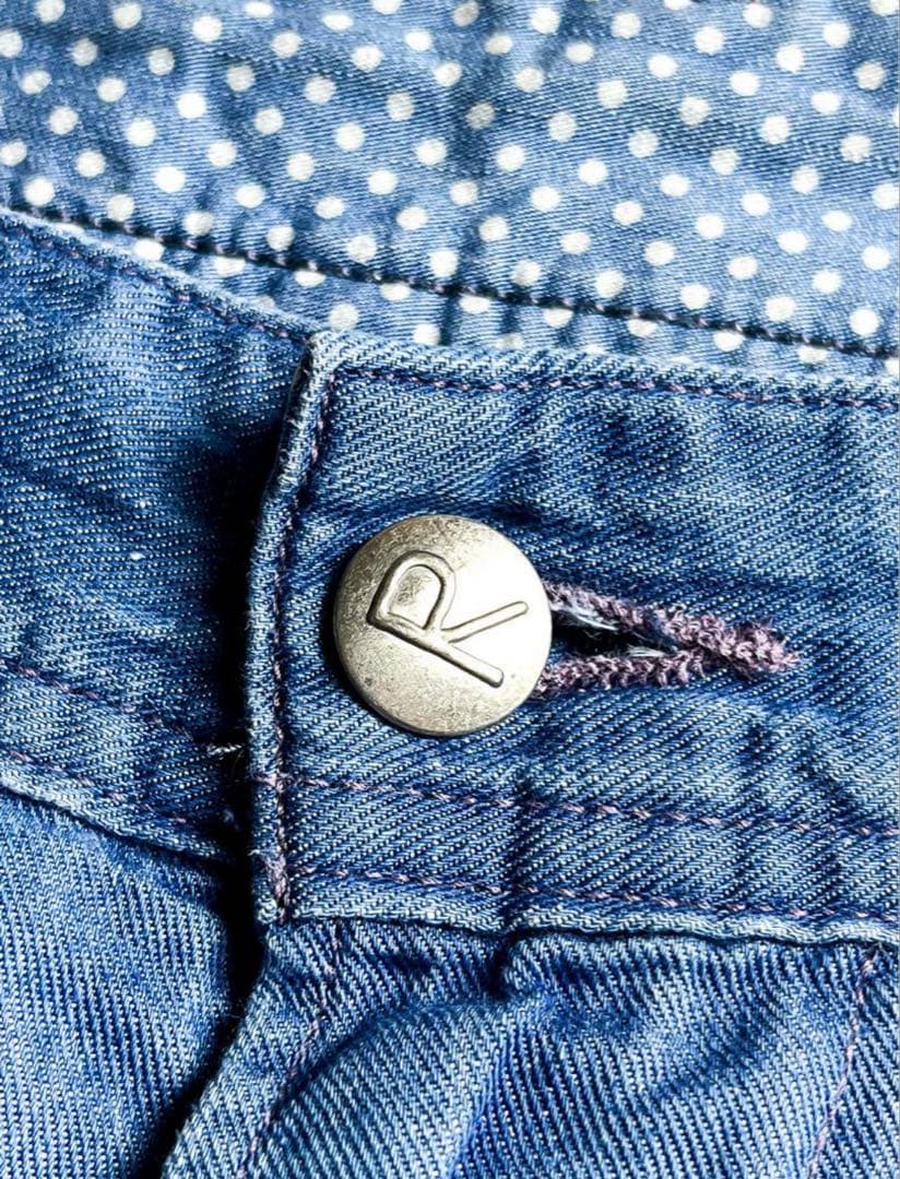 45R】45rpm コットンリネン ペインターパンツ ライトインディゴ M