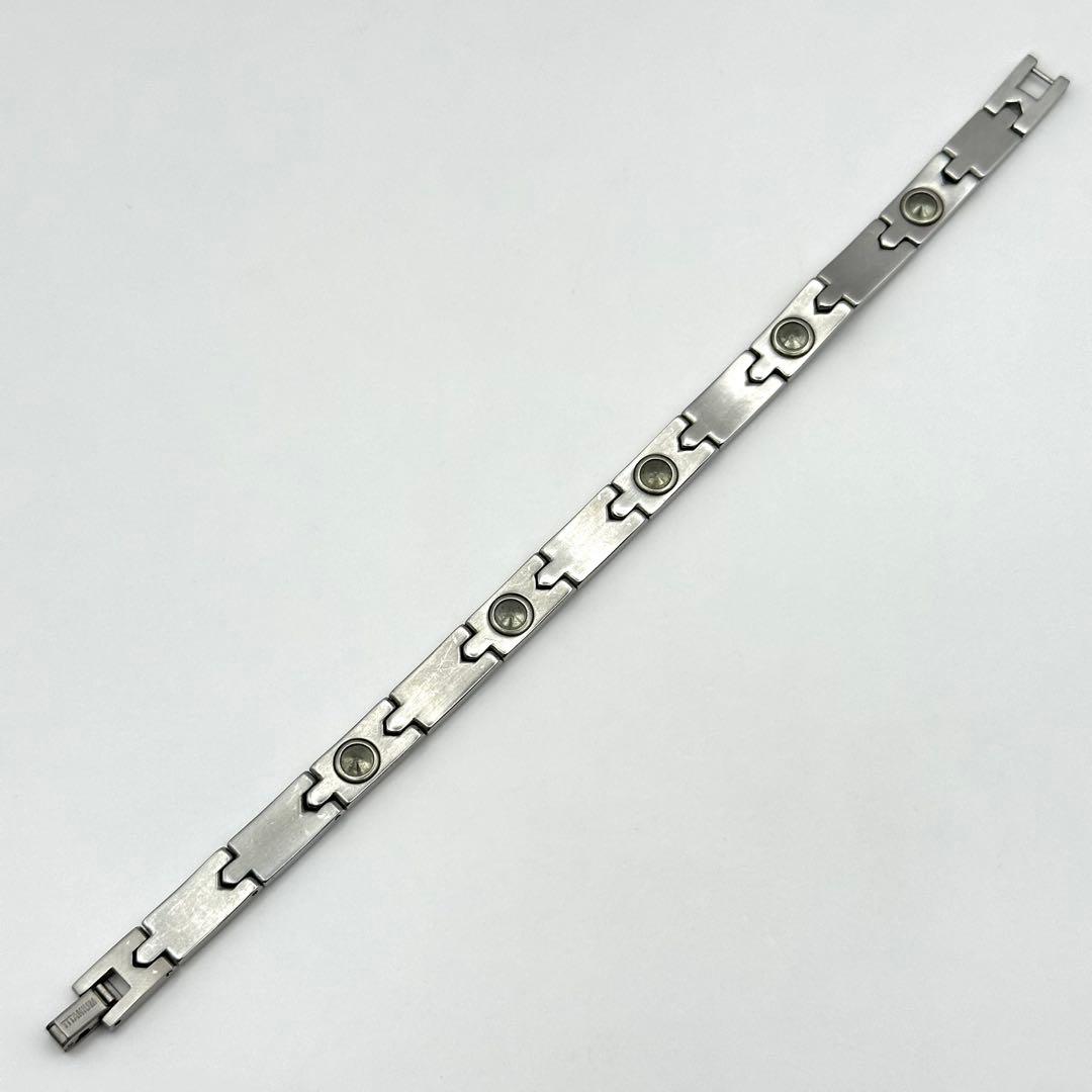 サングリエヨシミ 健康ブレスレット ゲルマニウム チタン シルバー