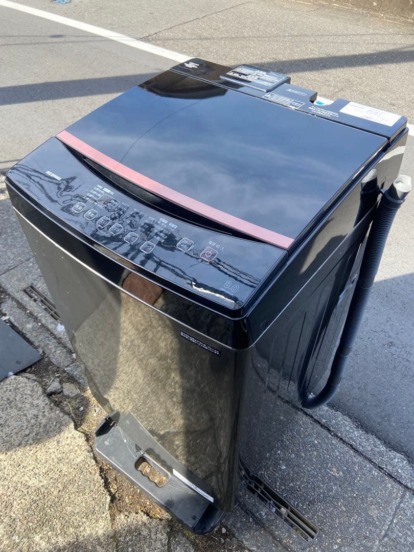 I086 超美品 IRIS OHYAMA 2023年製 全自動洗濯機 8.0kg
