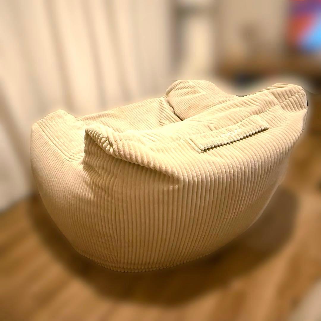 2点セット】LOOSY ルージー 1人掛けソファ オットマン付き ベージュ