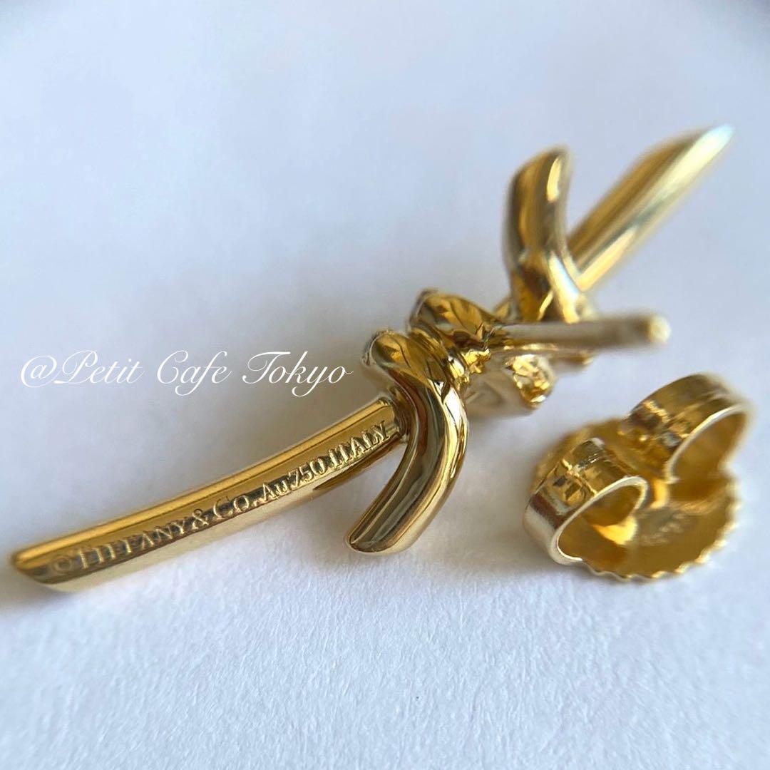 Tiffany(ティファニー) ノット ピアス 18K イエローゴールド 片方