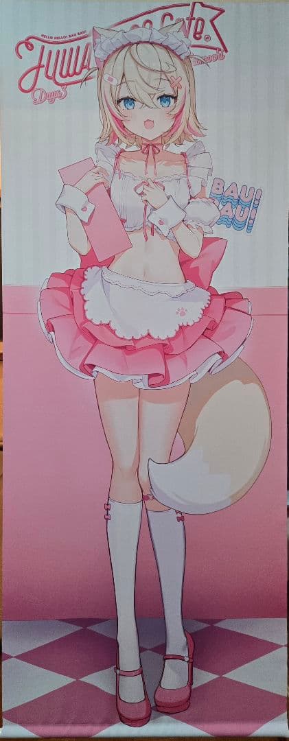 コミケ C105 ホロライブ フワモコ 等身大タペストリー - メルカリ