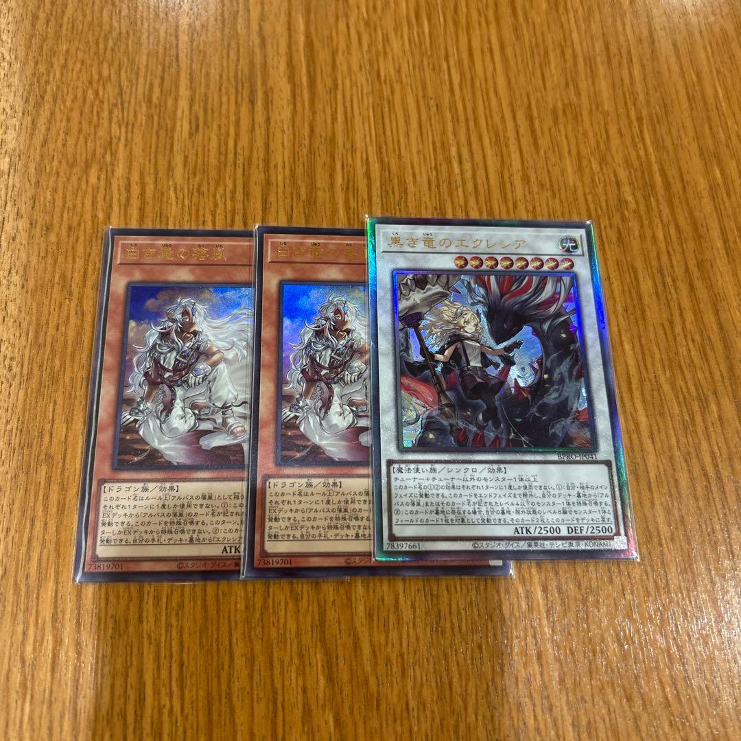 白き竜の落胤2枚、黒き竜のエクレシア