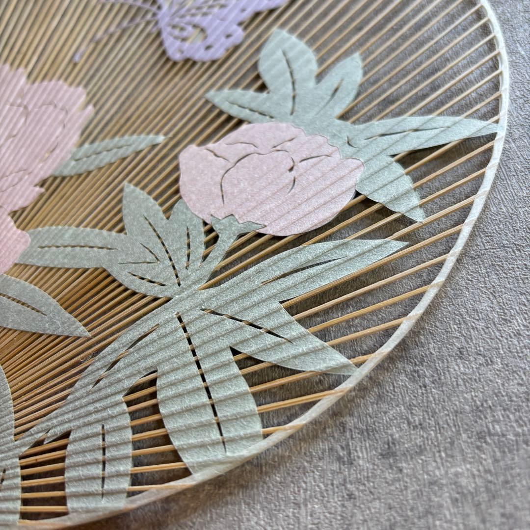 ヴァンクリーフ&アーペル 京うちわ 阿似波 特型両透うちわ 特別誂え