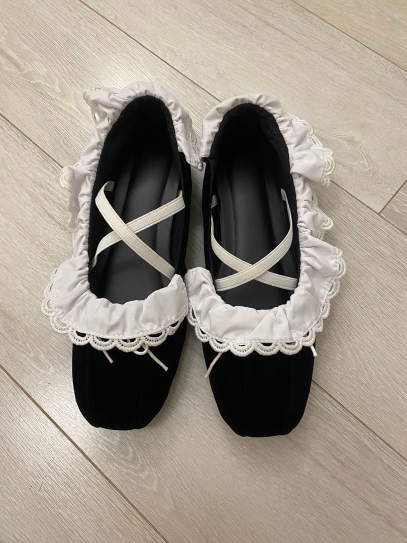 Bibiy. B. LACE BALLERINAS ビビィフラットバレエシューズ B51-SH022BKM.jpg?v=1753940846&