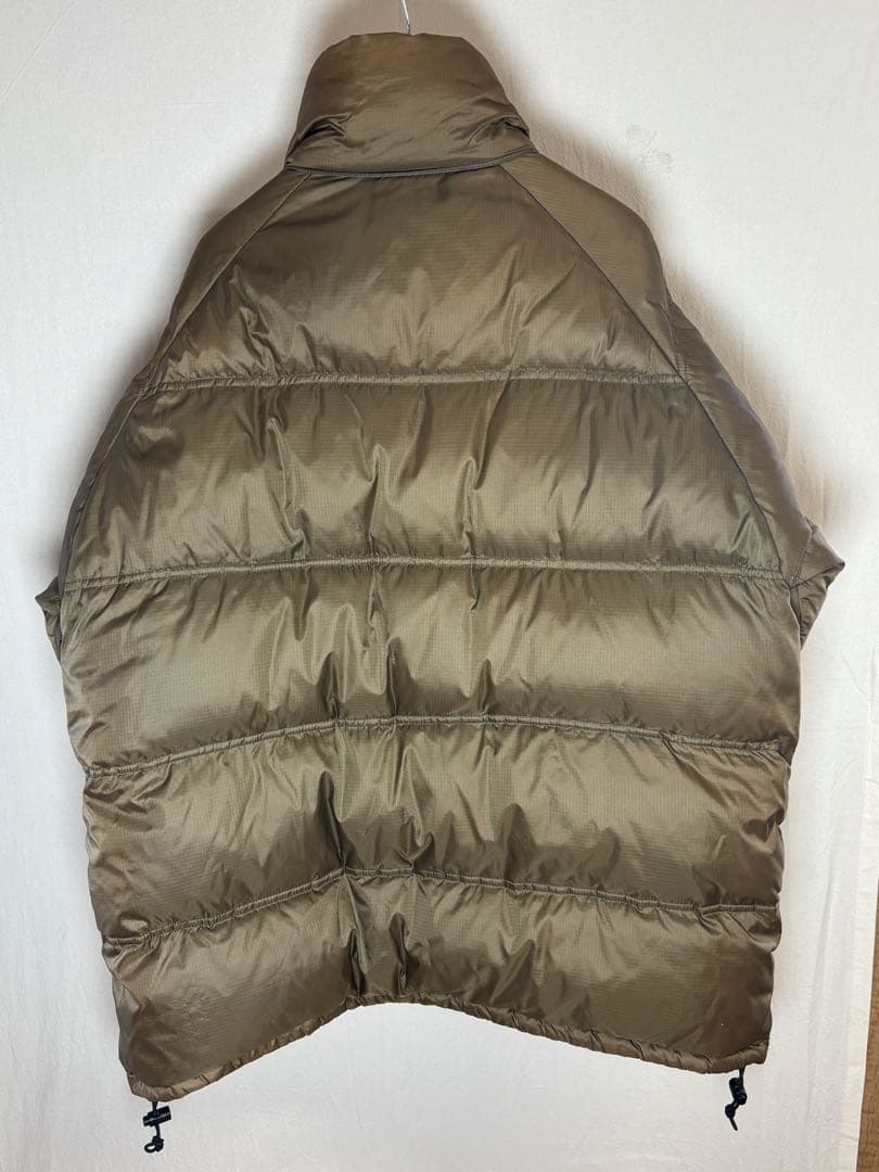 L.L.Bean ダウンジャケット メンズL ブラウン 刺繍ロゴ リップストップ