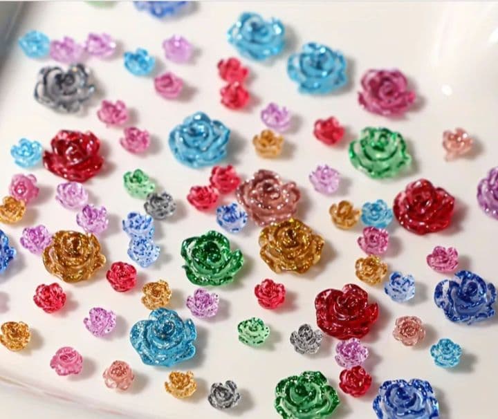 商品説明必読!！蓄光 フラワー ネイルパーツ 10個