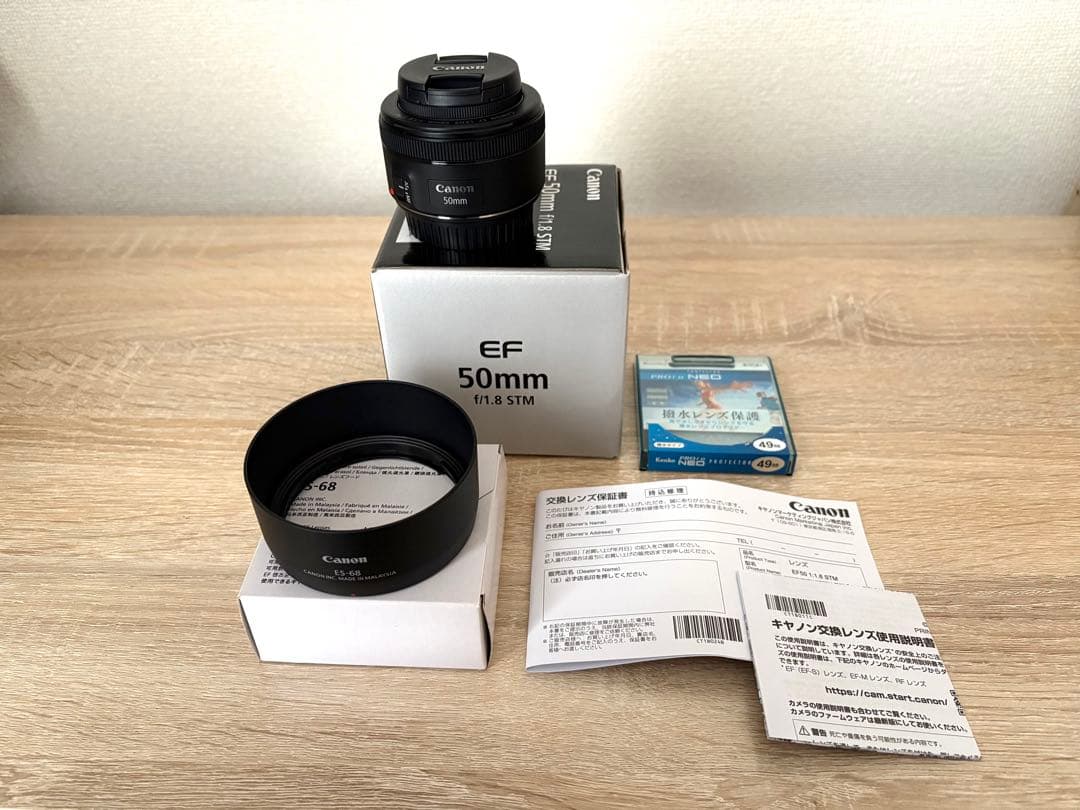 美品　Canon EF 50mm f/1.8 STM レンズ Amazon.com : Canon EF 50mm f/1.8 STM Lens, Black : Electronics