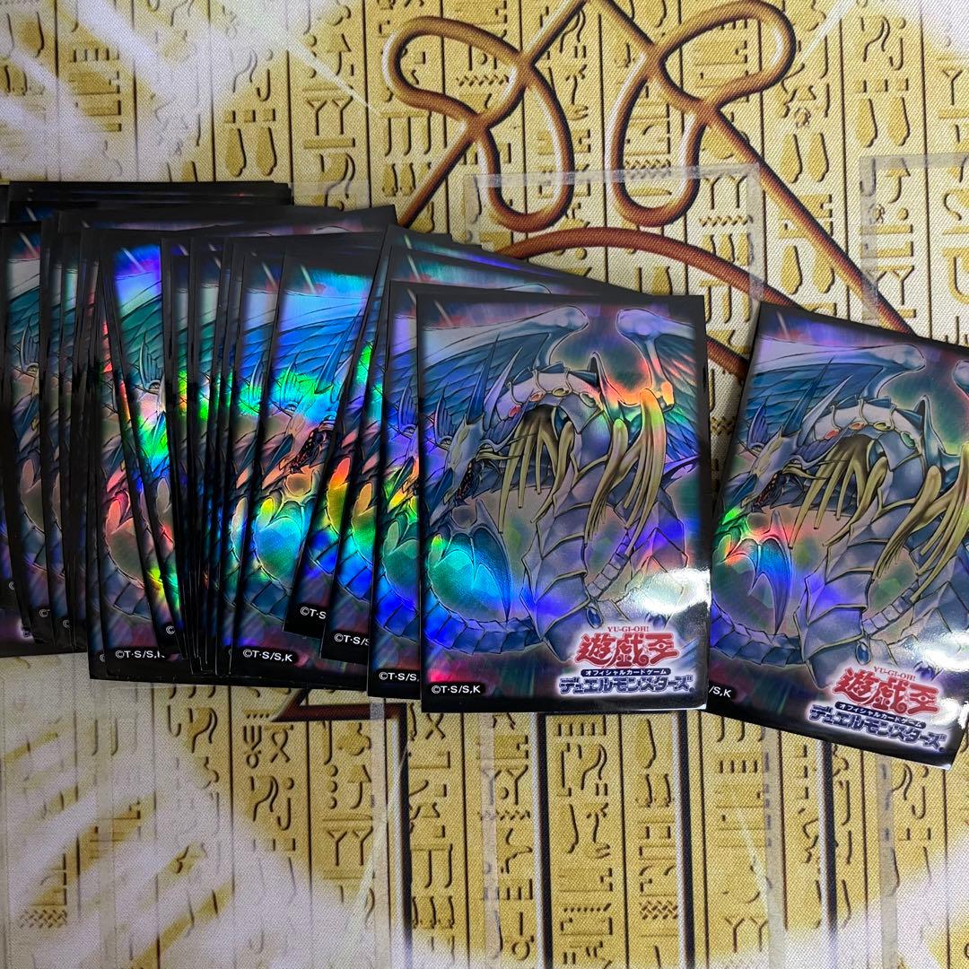 遊戯王絶版スリーブ究極宝玉神レインボードラゴン75枚初期スリーブ