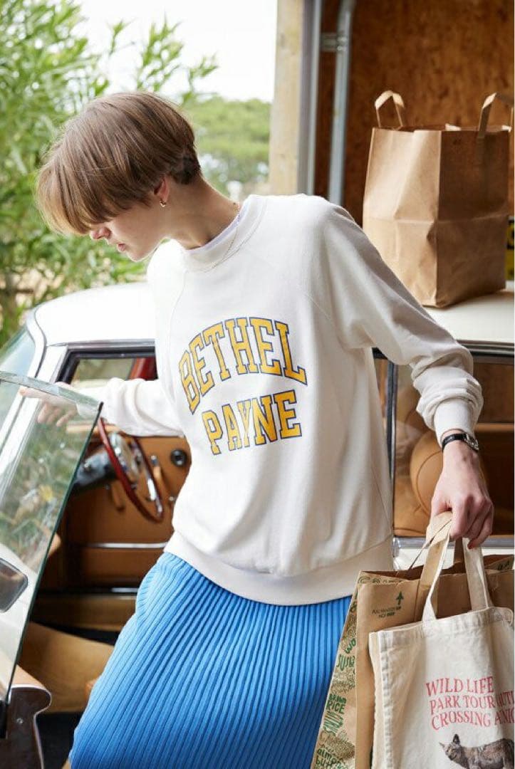 THE SHINZONE【22AW】ベテル ペイン プルオーバー ロゴスウェット