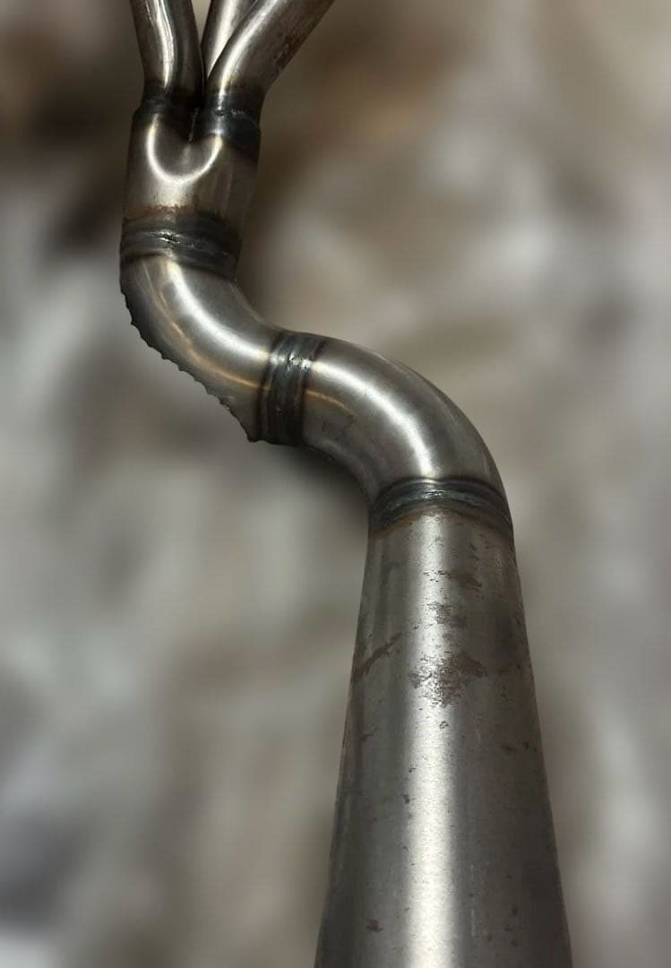 gt380 城北ムラカミタイプメガホンマフラー 140π 無地タイプ gt380