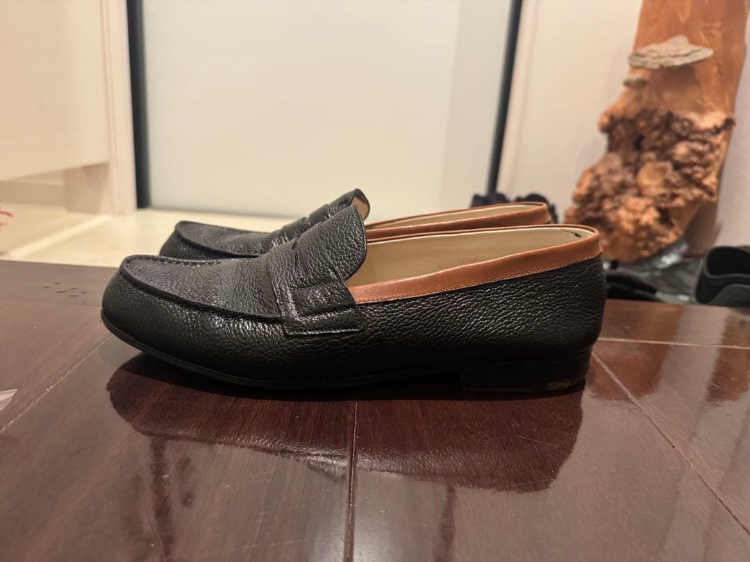 J.M.WESTON ローファー シボ革 7E