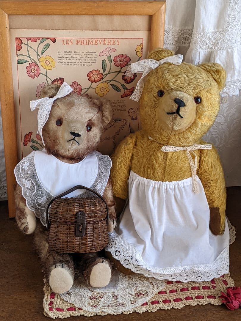 h】アンティークベア アンティークテディベア ハーマン - メルカリ