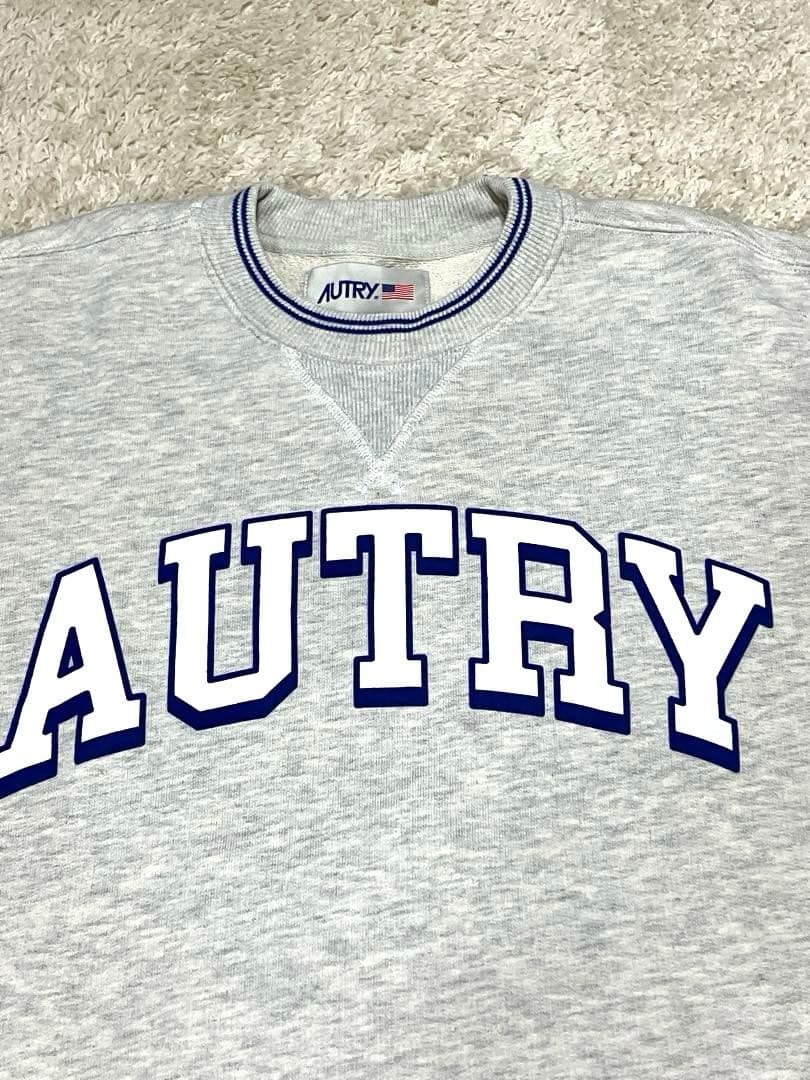 ☆美品☆ AUTRY ロゴスウェット メランジ コットン