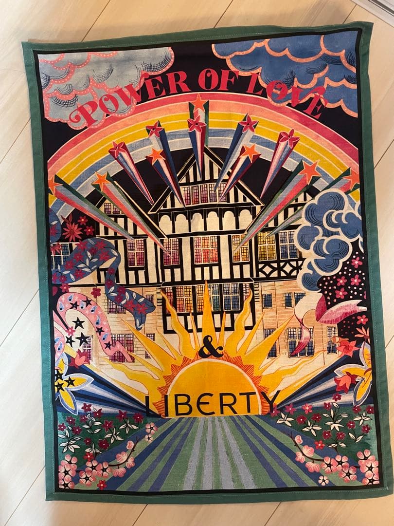 LIBERTY アートタペストリー 約70cm x 100cm アートタペストリー LIBERTY 100cm 約70cm x