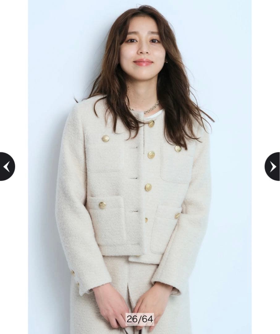 新品未使用タグ付き JUSGLITTY シャイニーブークレジャコット - メルカリ