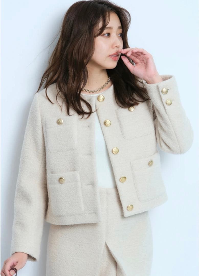 新品未使用タグ付き JUSGLITTY シャイニーブークレジャコット - メルカリ