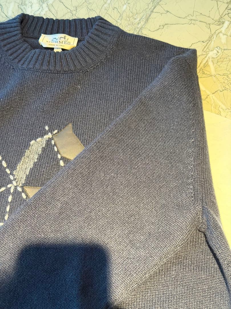 エルメス　ラウンドネックニット 《シュヴァル・タングラム》　新品未使用