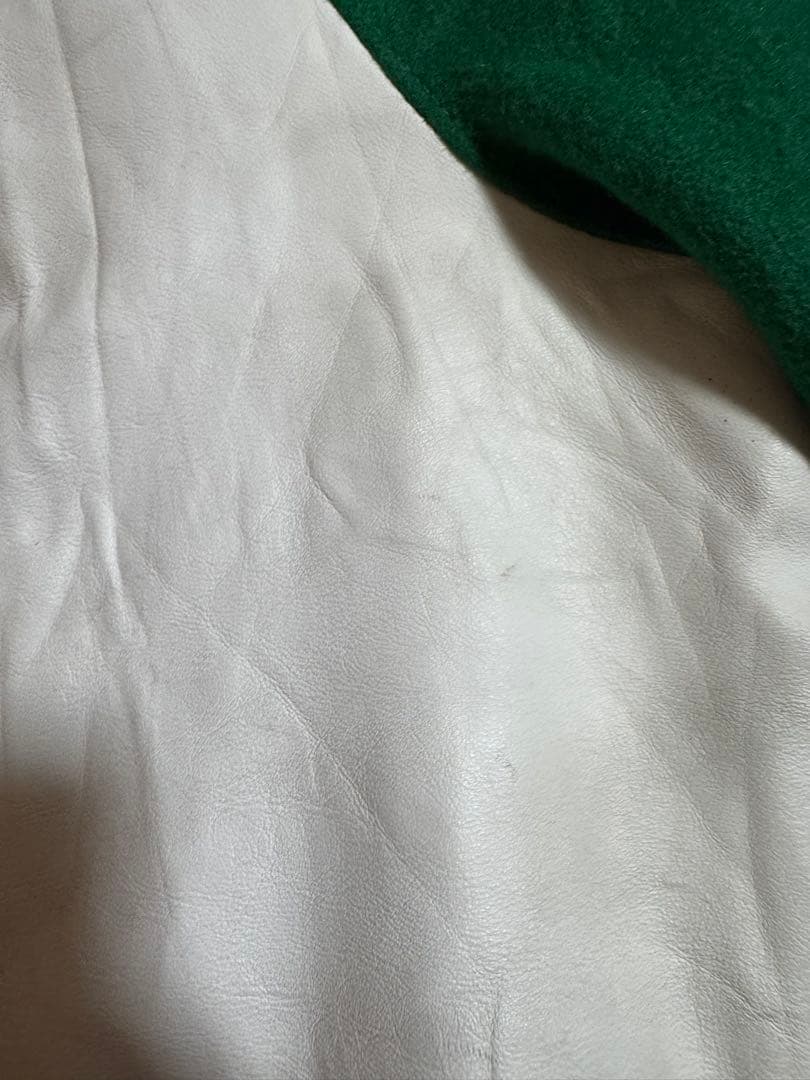 80s \"DeLONG\" デロング made in usa 緑色 スタジャン