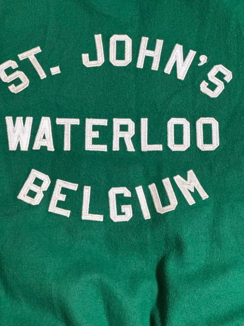 80s \"DeLONG\" デロング made in usa 緑色 スタジャン