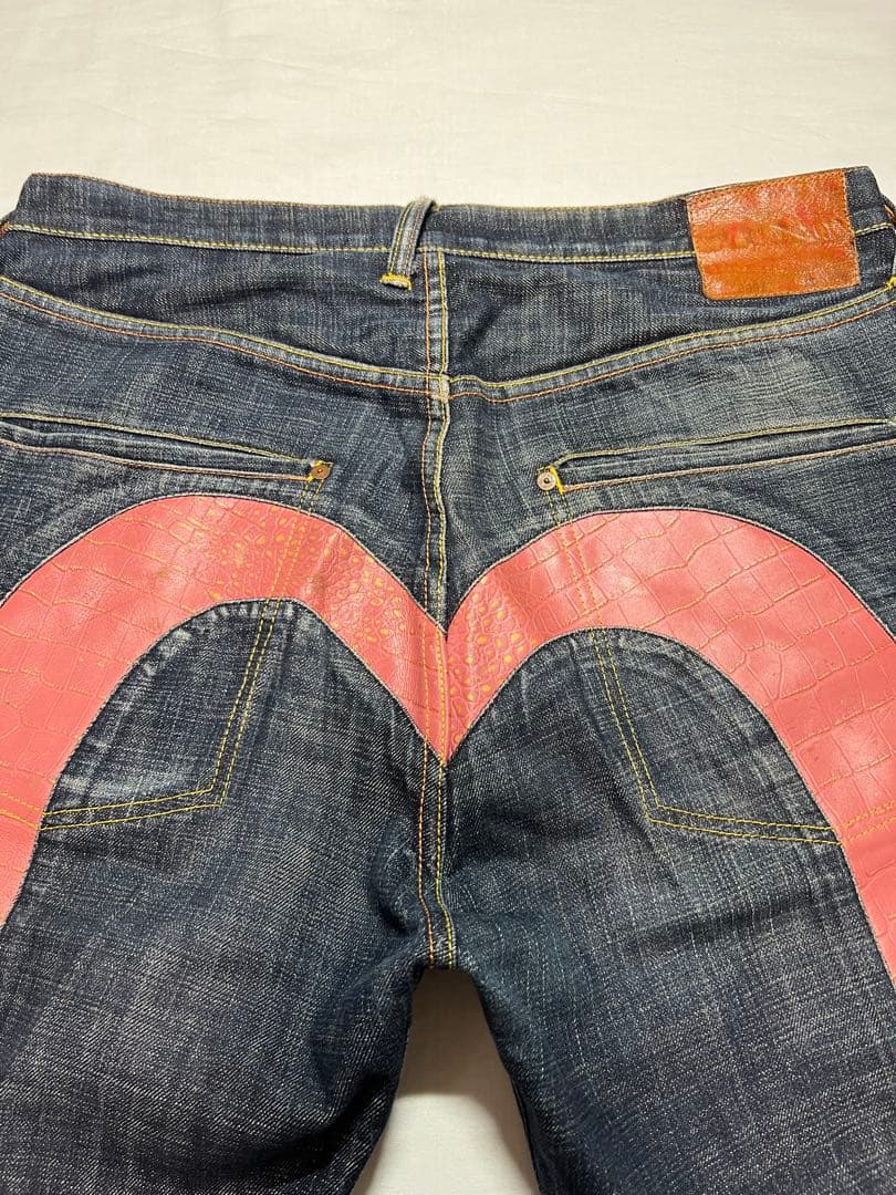 EVISU 2001 36×35 型押しクロコ大黒 ピンク大黒 ビックカモメ - メルカリ