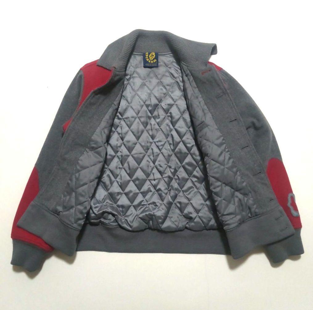 アイスクリーム 襟付きスタジャン ブランド ロゴ モンロー ワッペン