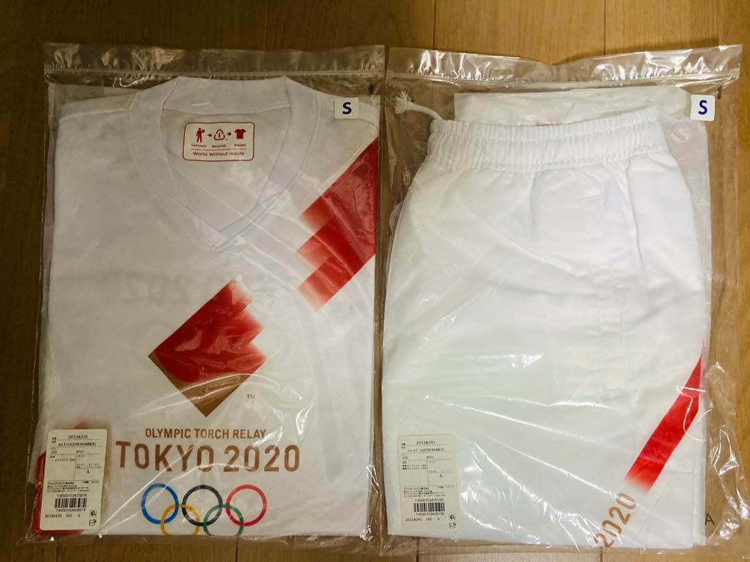 新品】ASICS 東京2020オリンピック聖火リレー Tシャツ・パンツS - メルカリ